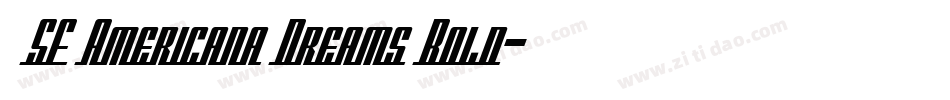  SF Americana Dreams Bold字体转换